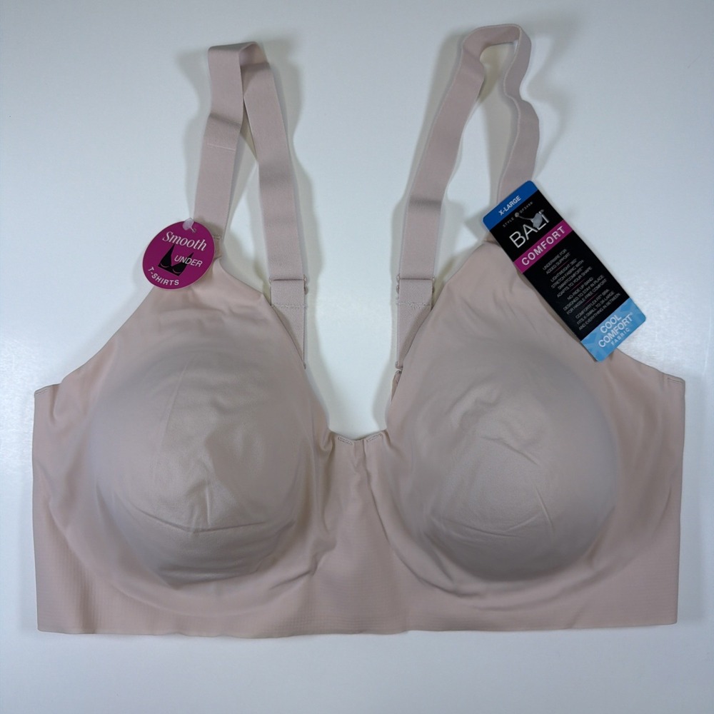 Bali Womens Comfort Revolution EasyLite Underwire Bra XL Pink NWT DF3498